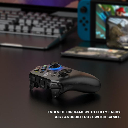 GameSir T4 Pro Wireless Bluetooth Controller Gamepad with 6-axis Gyro Applies for Nintendo Switch Android iOS mac OS Windows PC