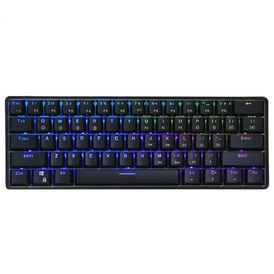 Gk61 61 keys gaming mechanical keyboard usb wired rgb backlit gamer mechanical keyboards for desktop tablet laptop - ₹7,999