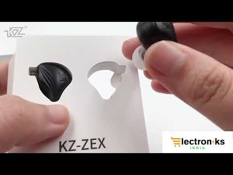 KZ ZEX 1 Electrostatic 1 Dynamic (WITH MIC) In Ear Monitor Earplugs Detachable Cable Headphones Noice Cancelling Sport Game Headset