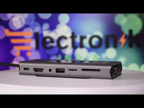 वायरलेस चार्जिंग के साथ AndroYogi 15 इन 1 USB हब HDTV VGA USB 3.0 SD RJ45 LAN PD 3.5mm ऑडियो टाइप C चार्ज हब Macbook / Samsung / Dell / USB C डिवाइस के लिए