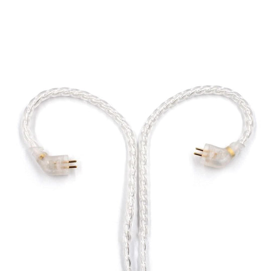 Kz silver plated upgrade earphone cable detachable audio cord 3.5mm 3-pole jack for zs3/zs5/zs6/zsa/zs10/as10/es4 headphones - on sale