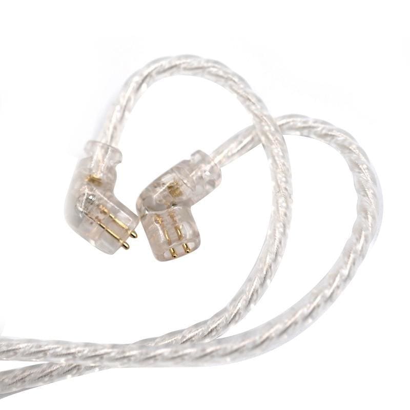 KZ ZSX/ZSN Pro/ZS10 Pro/AS16 Headphones Silver plated upgrade cable 2PIN pin 0.75mm high purity oxygen free copper Earphone wire